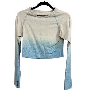 🎀 PINK Victoria’s Secret Seamless Cropped Long Sleeve (Size Large)